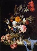 unknow artist Floral, beautiful classical still life of flowers.045 oil on canvas